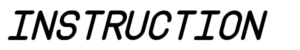 Instruction font preview